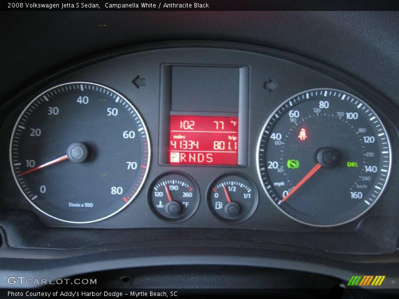 Campanella White / Anthracite Black 2008 Volkswagen Jetta S Sedan