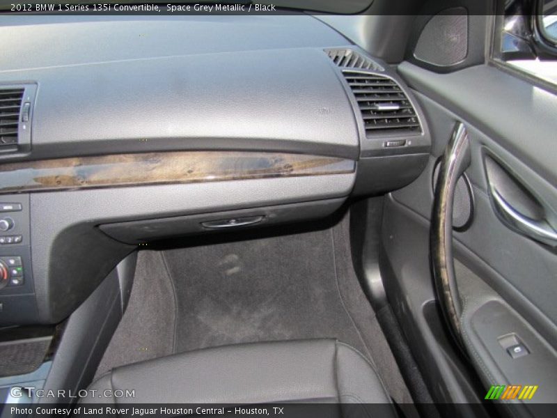 Space Grey Metallic / Black 2012 BMW 1 Series 135i Convertible
