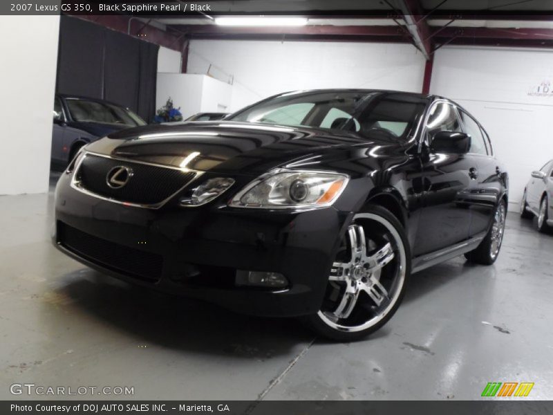 Black Sapphire Pearl / Black 2007 Lexus GS 350