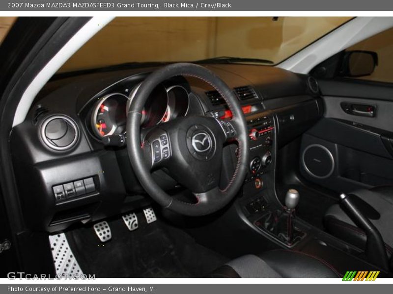 Black Mica / Gray/Black 2007 Mazda MAZDA3 MAZDASPEED3 Grand Touring