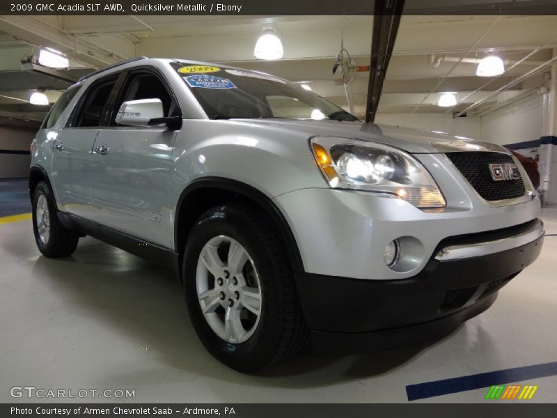Quicksilver Metallic / Ebony 2009 GMC Acadia SLT AWD