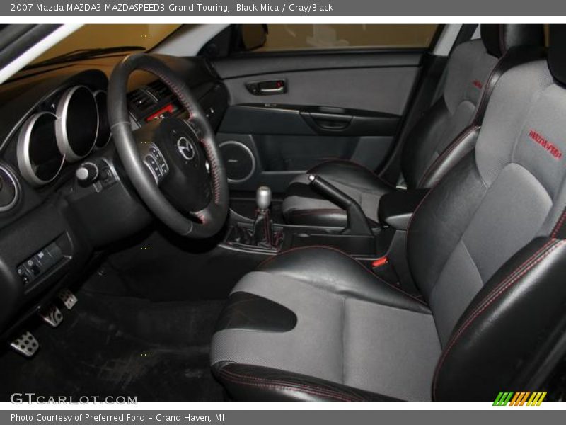 Black Mica / Gray/Black 2007 Mazda MAZDA3 MAZDASPEED3 Grand Touring