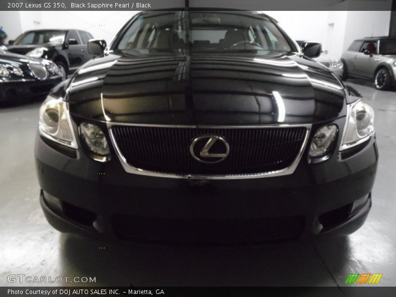 Black Sapphire Pearl / Black 2007 Lexus GS 350