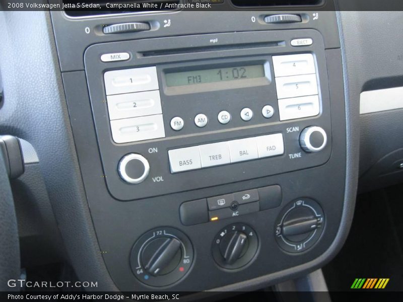 Campanella White / Anthracite Black 2008 Volkswagen Jetta S Sedan