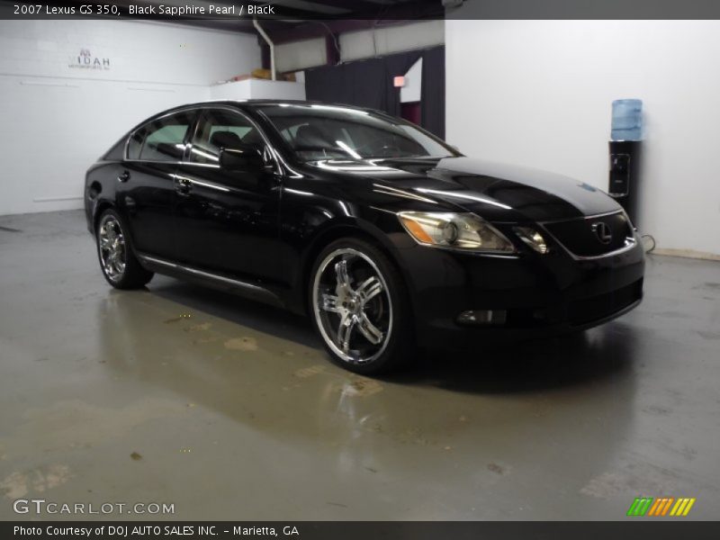 Black Sapphire Pearl / Black 2007 Lexus GS 350