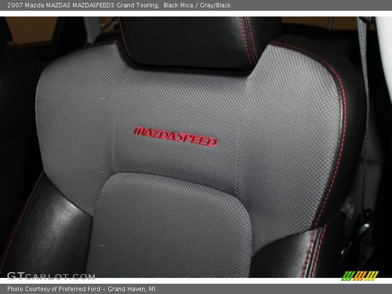 Black Mica / Gray/Black 2007 Mazda MAZDA3 MAZDASPEED3 Grand Touring