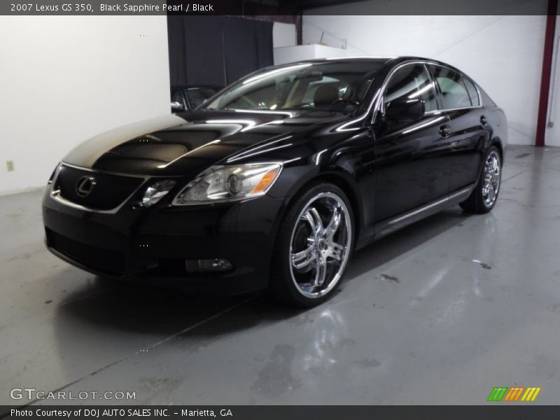 Black Sapphire Pearl / Black 2007 Lexus GS 350