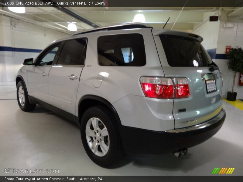 Quicksilver Metallic / Ebony 2009 GMC Acadia SLT AWD