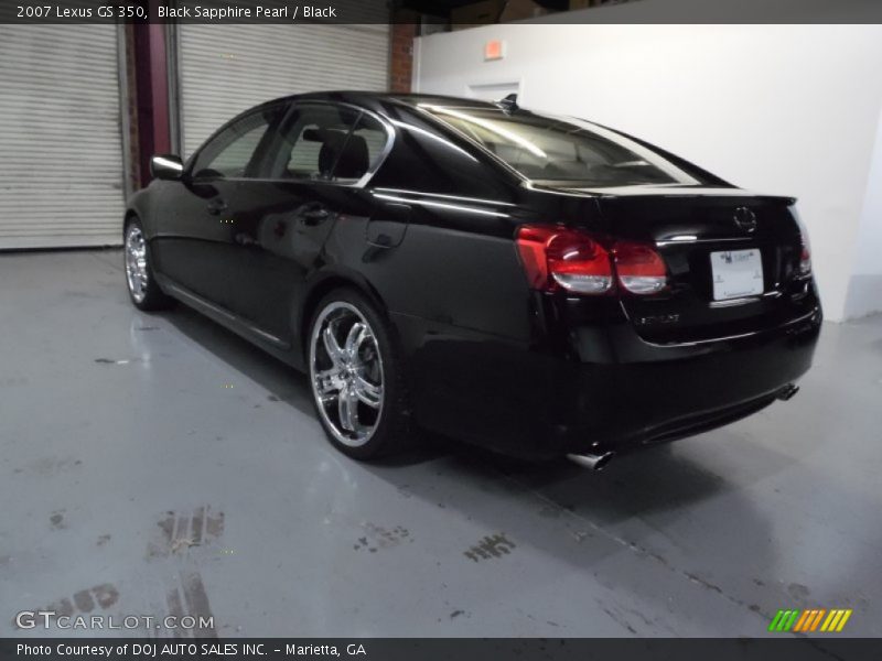 Black Sapphire Pearl / Black 2007 Lexus GS 350