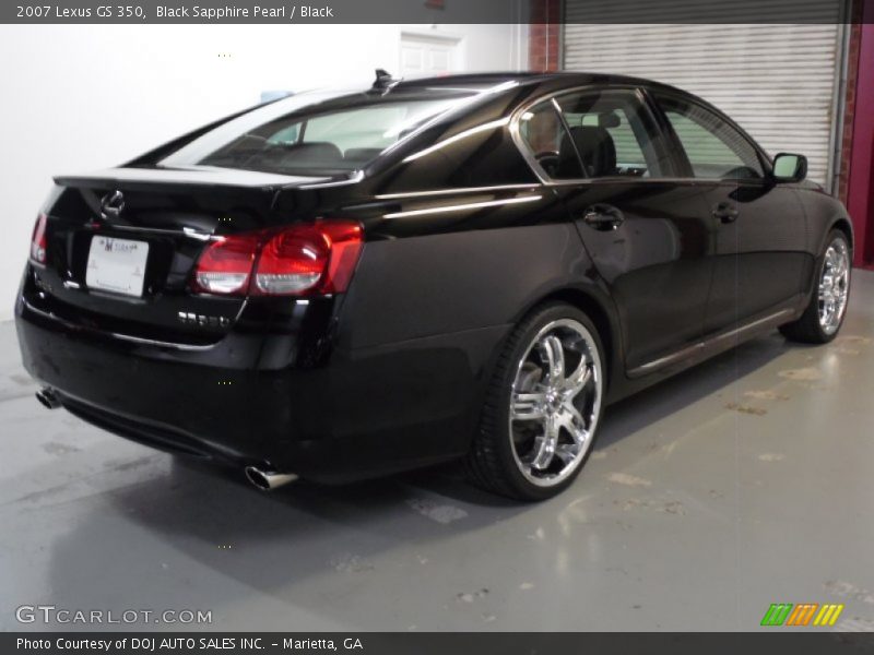 Black Sapphire Pearl / Black 2007 Lexus GS 350