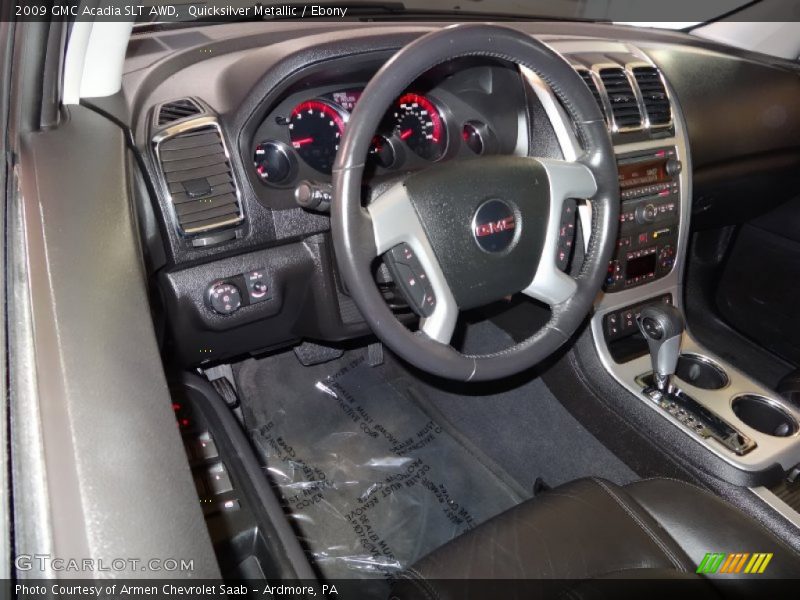 Quicksilver Metallic / Ebony 2009 GMC Acadia SLT AWD