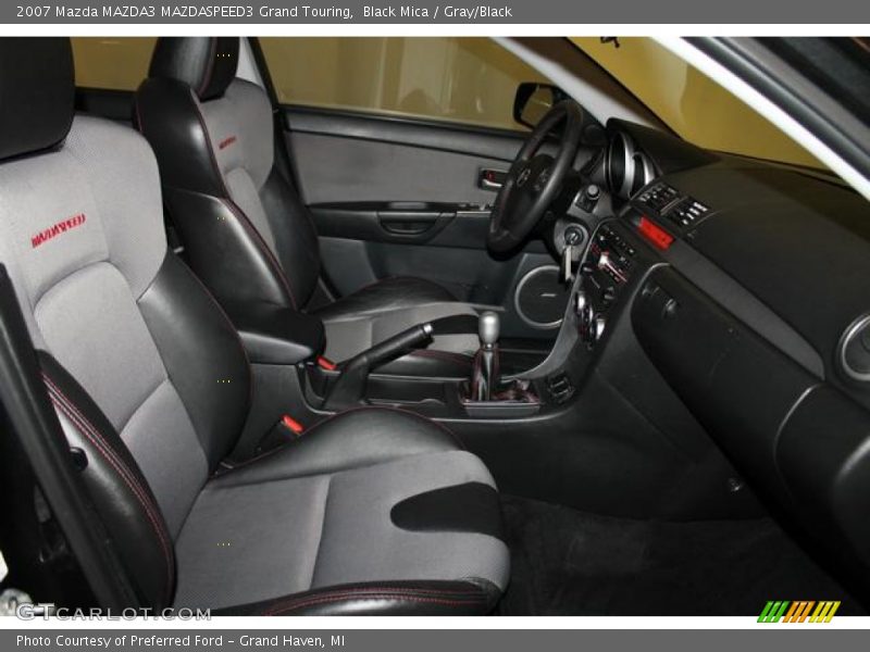 Black Mica / Gray/Black 2007 Mazda MAZDA3 MAZDASPEED3 Grand Touring