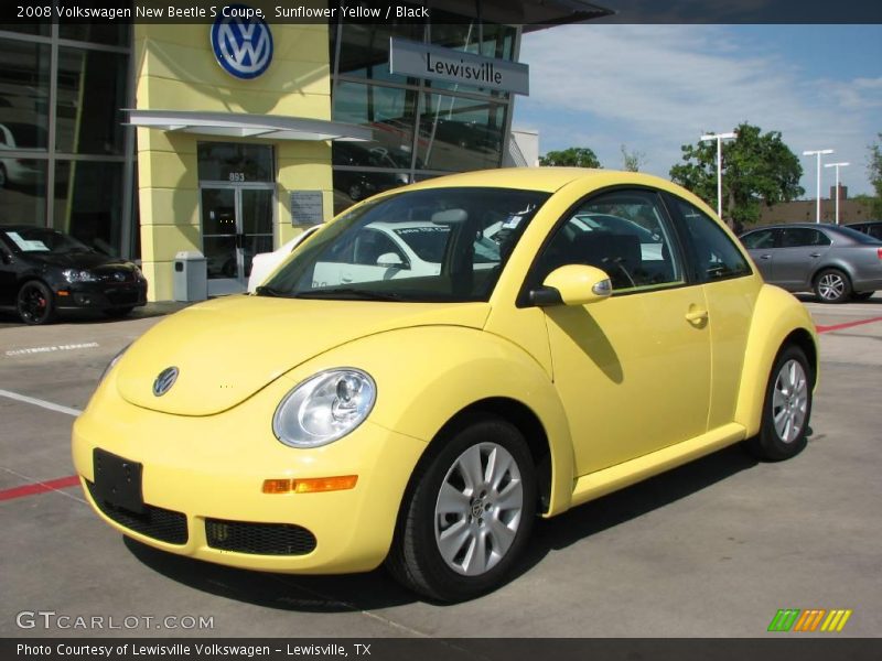 Sunflower Yellow / Black 2008 Volkswagen New Beetle S Coupe