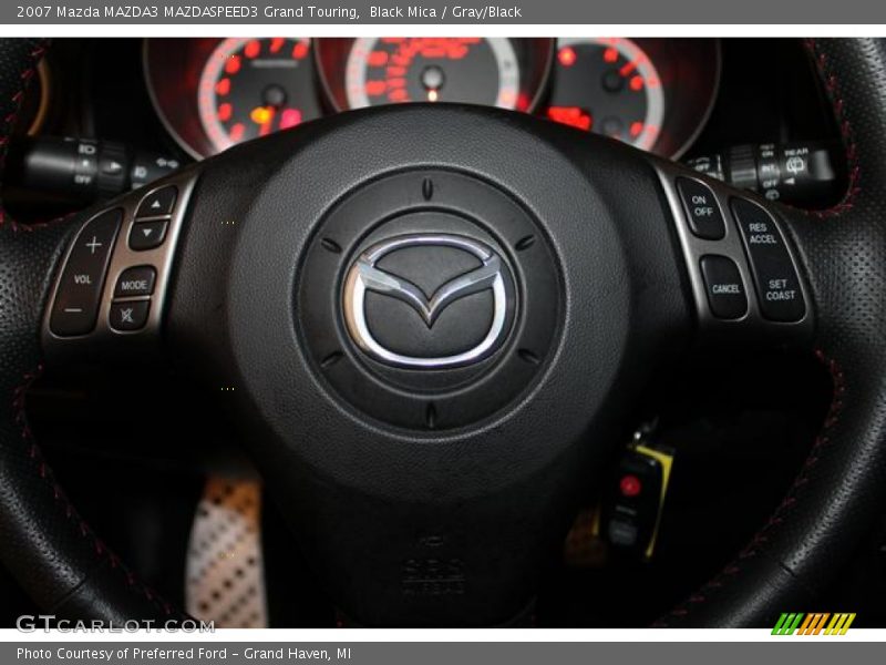 Black Mica / Gray/Black 2007 Mazda MAZDA3 MAZDASPEED3 Grand Touring