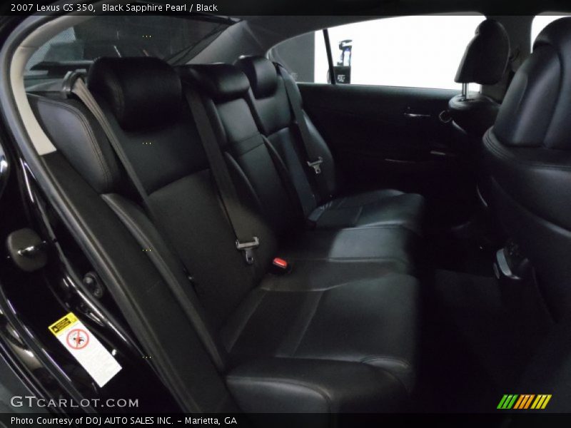 Black Sapphire Pearl / Black 2007 Lexus GS 350
