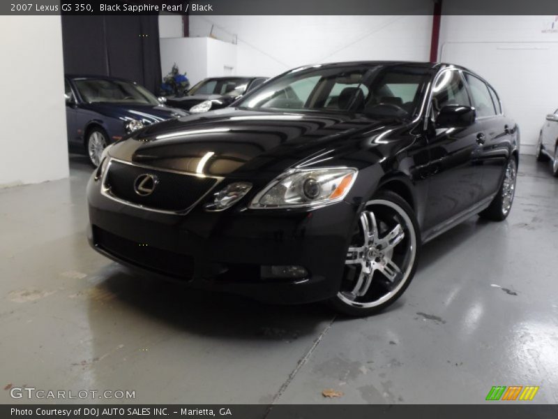 Black Sapphire Pearl / Black 2007 Lexus GS 350