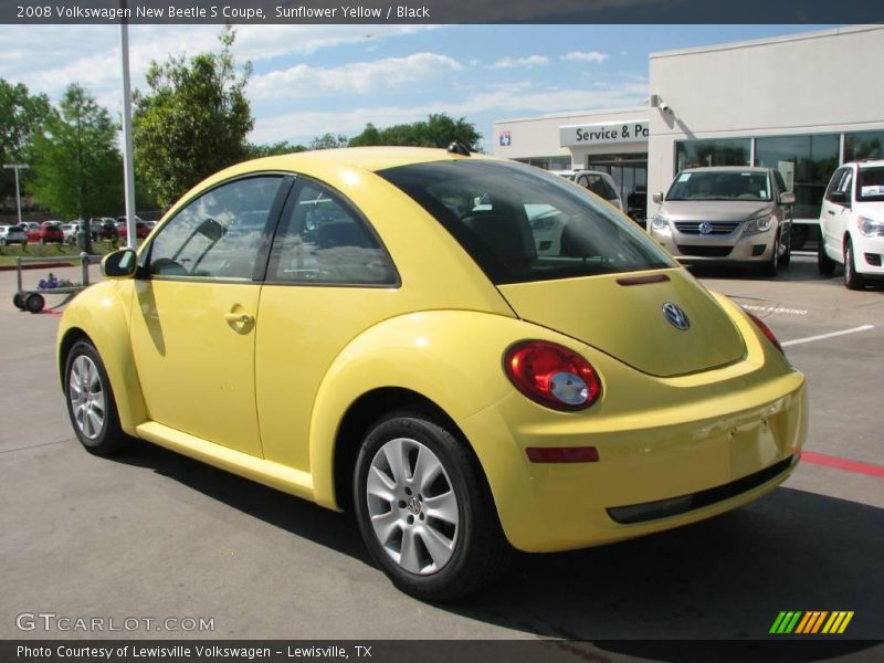 Sunflower Yellow / Black 2008 Volkswagen New Beetle S Coupe