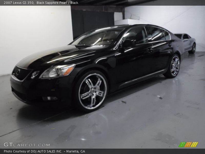 Black Sapphire Pearl / Black 2007 Lexus GS 350