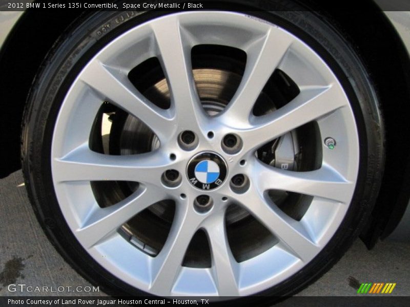 Space Grey Metallic / Black 2012 BMW 1 Series 135i Convertible