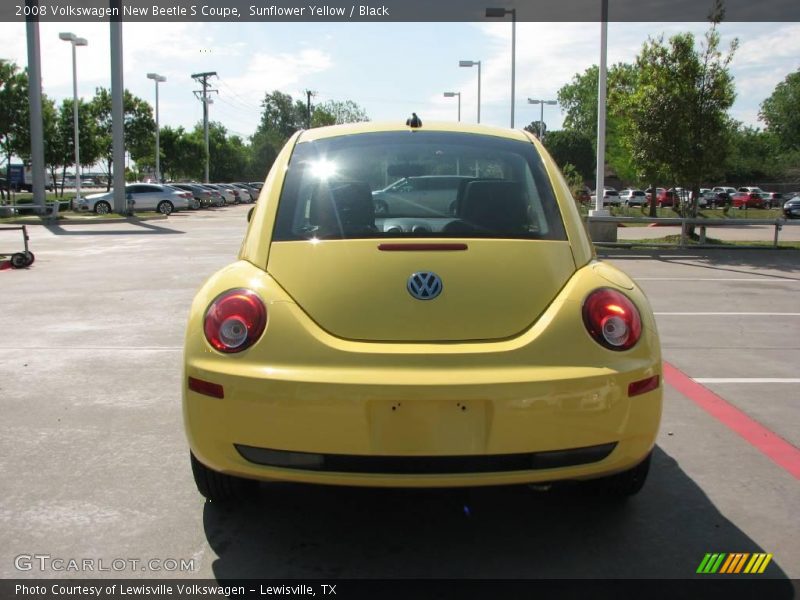 Sunflower Yellow / Black 2008 Volkswagen New Beetle S Coupe