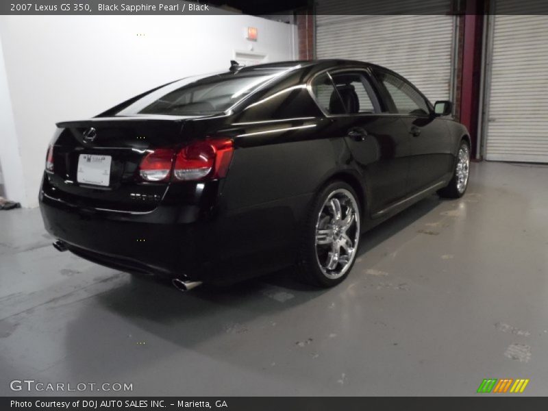 Black Sapphire Pearl / Black 2007 Lexus GS 350