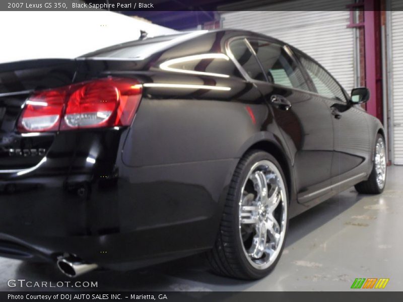 Black Sapphire Pearl / Black 2007 Lexus GS 350