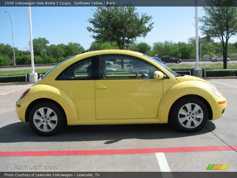 Sunflower Yellow / Black 2008 Volkswagen New Beetle S Coupe