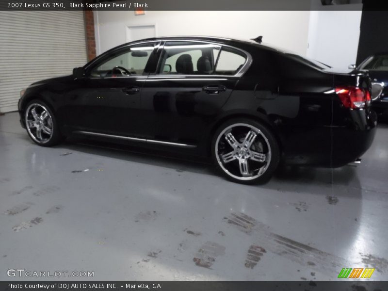 Black Sapphire Pearl / Black 2007 Lexus GS 350