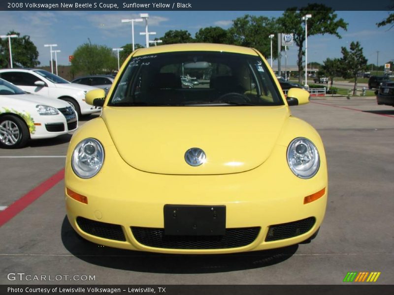 Sunflower Yellow / Black 2008 Volkswagen New Beetle S Coupe