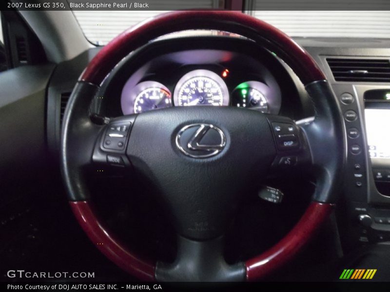 Black Sapphire Pearl / Black 2007 Lexus GS 350