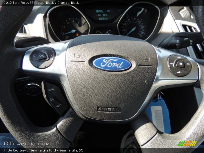 Black / Charcoal Black 2012 Ford Focus SE Sedan