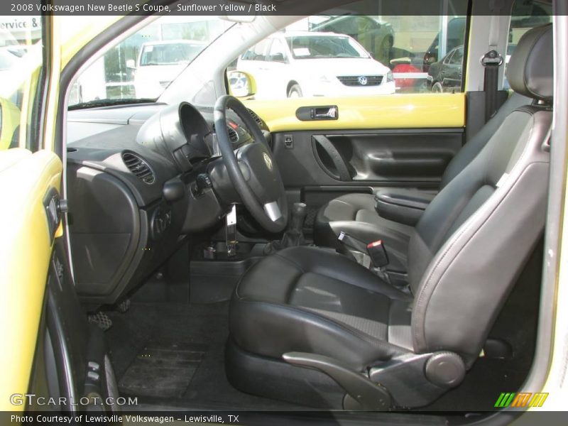 Sunflower Yellow / Black 2008 Volkswagen New Beetle S Coupe