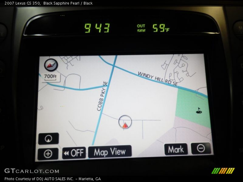 Black Sapphire Pearl / Black 2007 Lexus GS 350