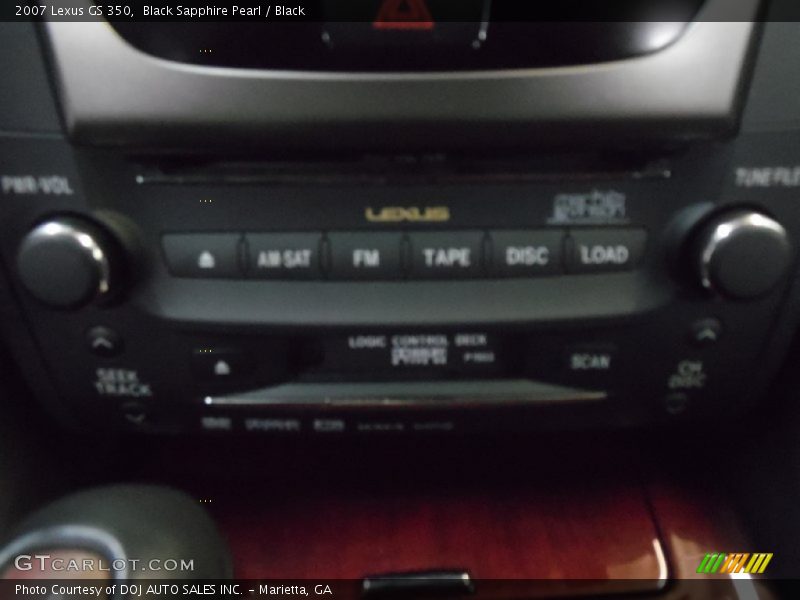 Black Sapphire Pearl / Black 2007 Lexus GS 350