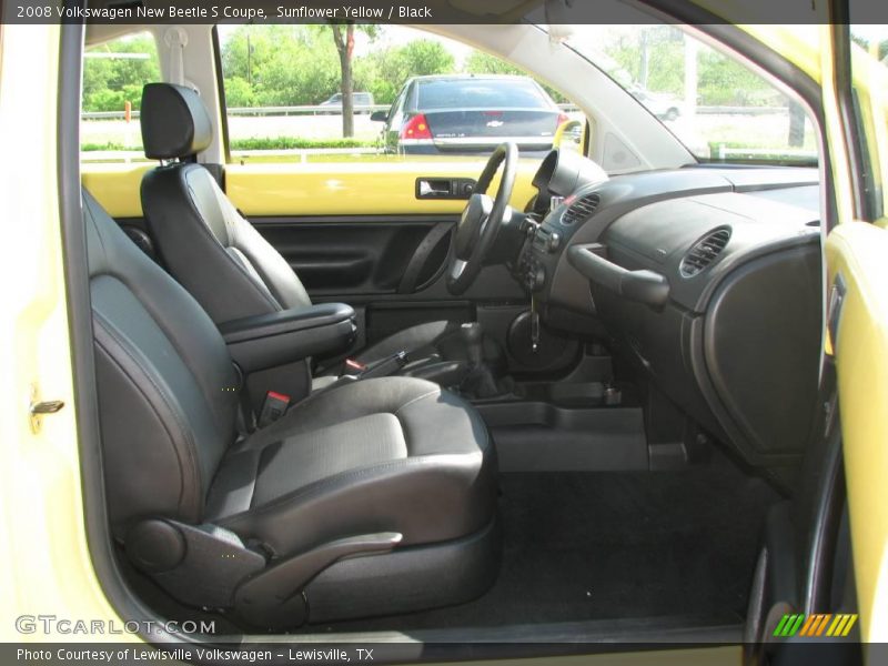 Sunflower Yellow / Black 2008 Volkswagen New Beetle S Coupe