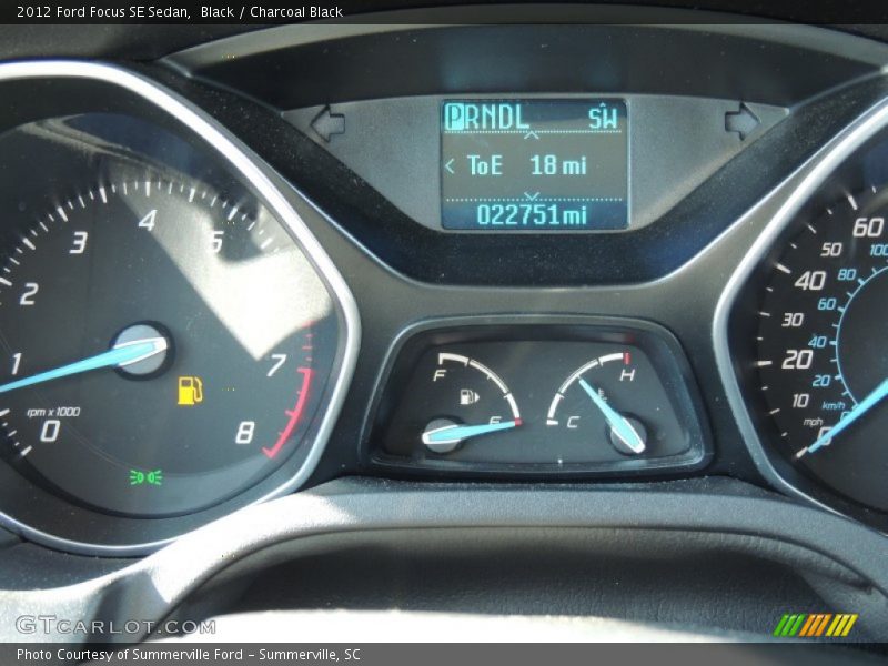 Black / Charcoal Black 2012 Ford Focus SE Sedan