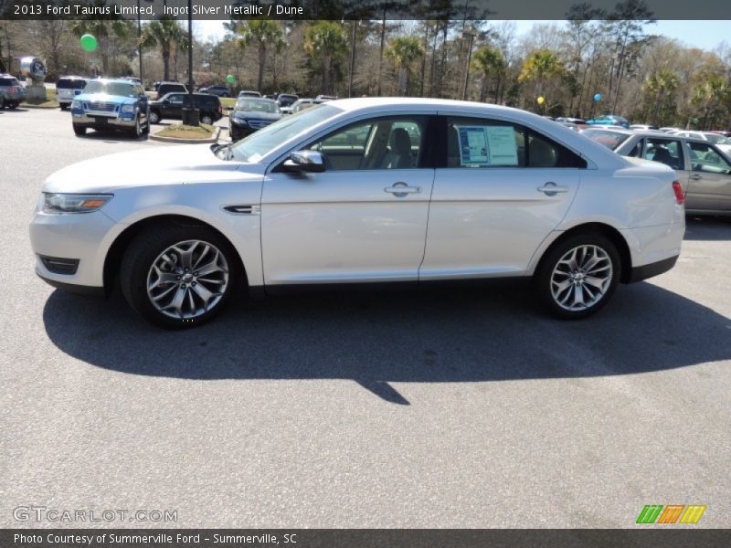 Ingot Silver Metallic / Dune 2013 Ford Taurus Limited