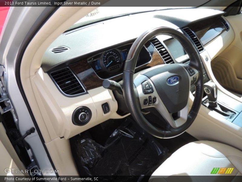 Ingot Silver Metallic / Dune 2013 Ford Taurus Limited