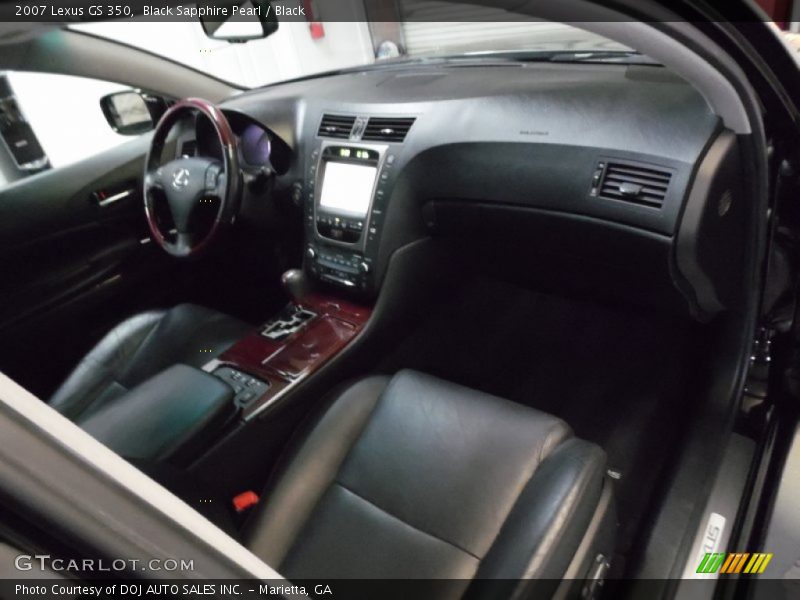 Black Sapphire Pearl / Black 2007 Lexus GS 350