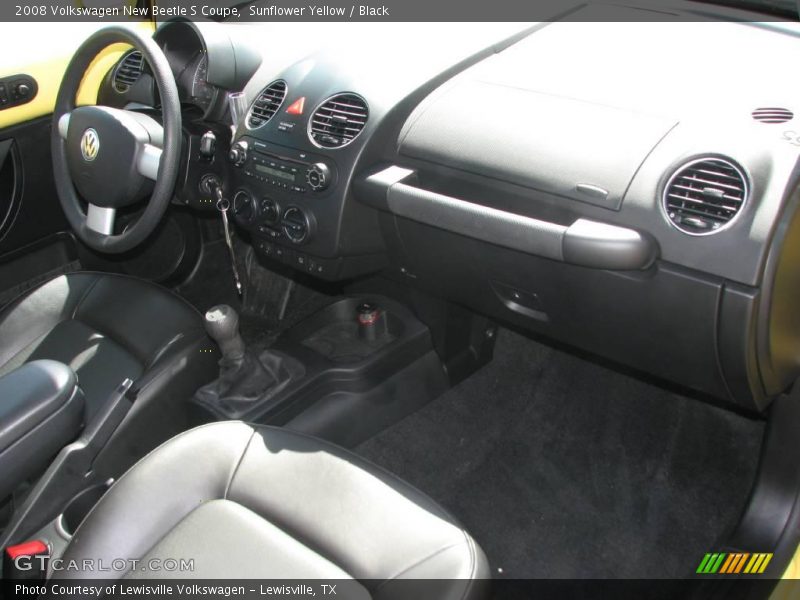 Sunflower Yellow / Black 2008 Volkswagen New Beetle S Coupe