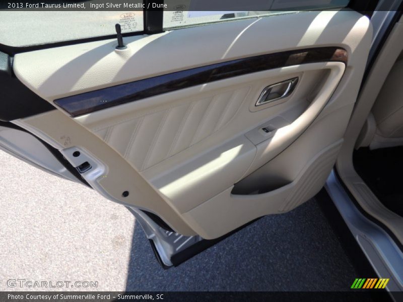 Ingot Silver Metallic / Dune 2013 Ford Taurus Limited
