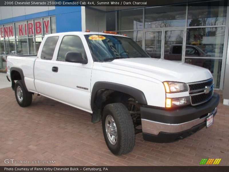 Summit White / Dark Charcoal 2006 Chevrolet Silverado 2500HD Extended Cab 4x4