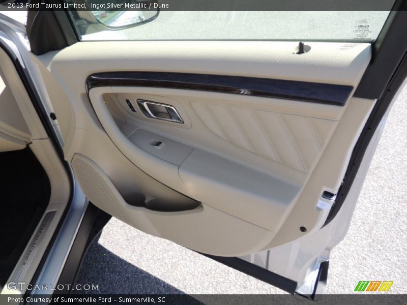 Ingot Silver Metallic / Dune 2013 Ford Taurus Limited