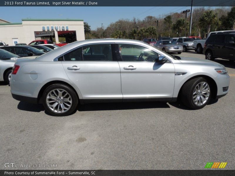 Ingot Silver Metallic / Dune 2013 Ford Taurus Limited