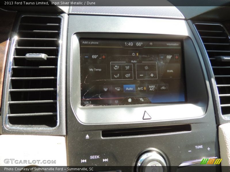 Ingot Silver Metallic / Dune 2013 Ford Taurus Limited