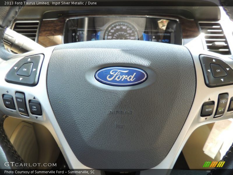 Ingot Silver Metallic / Dune 2013 Ford Taurus Limited