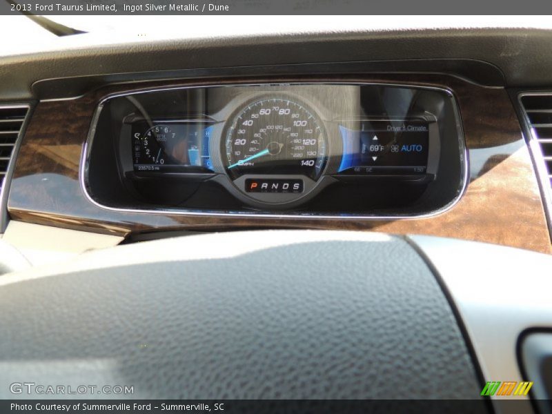 Ingot Silver Metallic / Dune 2013 Ford Taurus Limited