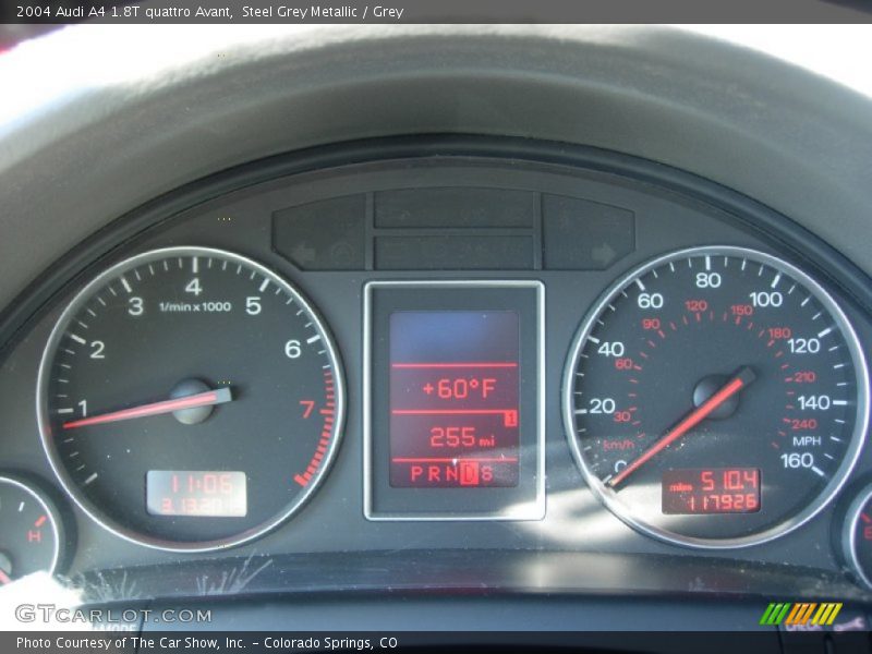 Steel Grey Metallic / Grey 2004 Audi A4 1.8T quattro Avant