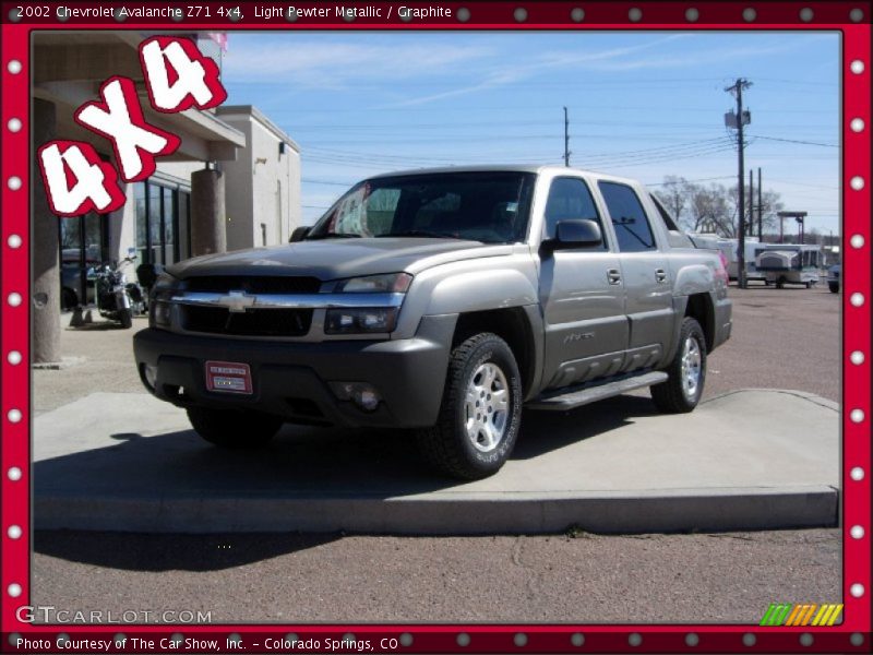 Light Pewter Metallic / Graphite 2002 Chevrolet Avalanche Z71 4x4