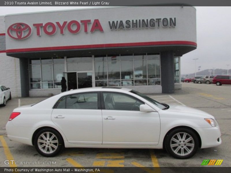 Blizzard White Pearl / Light Gray 2010 Toyota Avalon Limited